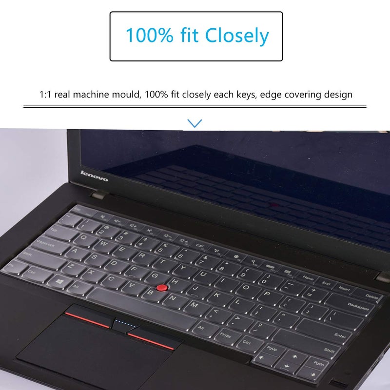 MUBUY-GOL Keyboard Cover for Lenovo ThinkPad 14" E14 Gen 4 3 2 1, Thinkpad E480 E485 E490 E475 E470 E470c, ThinkPad T460(s) T470(s) T480(s) T490/S T495(S), ThinkPad L390 L460 L470 L480, Thinkpad A475 A485-TPU - Image 5